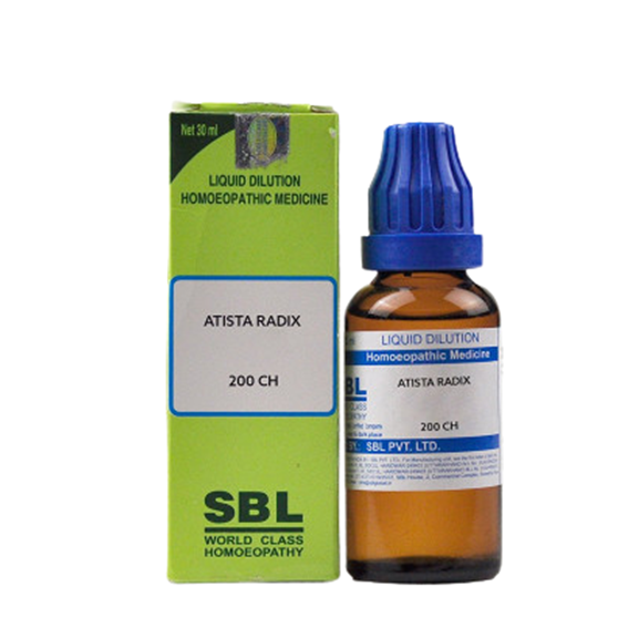 SBL Homeopathy Atista Radix Dilution | Swadesiicart
