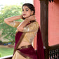 Lorenvalley Cream Kanchipuram Zari Weaving Work Lehenga Choli | Swadesiicart