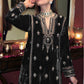 Lorenvalley Fashion Women Black Velvet Embroidered Salwar Suit Material | Swadesiicart