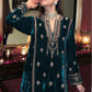 Lorenvalley Fashion Women Rama Velvet Embroidered Salwar Suit Material | Swadesiicart