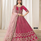 Anaita Red Heavy Embroidered Art Silk Designer Lehenga Choli