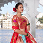 Lorenvalley Sky Blue Jacquard Silk Paithani Weaving Zari Work with Lace Touch Up Lehenga Choli with Dupatta | Swadesiicart
