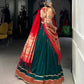Lorenvalley Fashion Green Vichitra Silk Zari Weaving With Lace Border Lehenga Choli with Dupatta | Swadesiicart