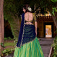 Lorenvalley Fashion Seagreen Kanchipuram Zari Weaving Work Lehenga Choli with Dupatta - Swadesiicart
