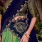 Lorenvalley Fashion Seagreen Kanchipuram Zari Weaving Work Lehenga Choli with Dupatta - Swadesiicart
