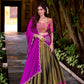 Lorenvalley Fashion Mahendi Kanchipuram Zari Weaving Work Lehenga Choli with Dupatta - Swadesiicart