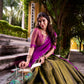 Lorenvalley Fashion Mahendi Kanchipuram Zari Weaving Work Lehenga Choli with Dupatta - Swadesiicart