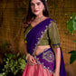 Lorenvalley Fashion Pink Kanchipuram Zari Weaving Work Lehenga Choli with Dupatta - Swadesiicart