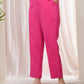 Vaasva Women Rani Cotton Flax Solid Straight Pants | Swadesiicart