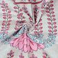 Story@home Grey & Pink Ethnic Motifs 180 TC Bedsheet with Pillow Cover - Swadesiicart