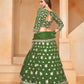 Anaita Green Embroidered Heavy Organza Designer Lehenga With Blouse