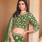 Anaita Green Embroidered Heavy Organza Designer Lehenga With Blouse
