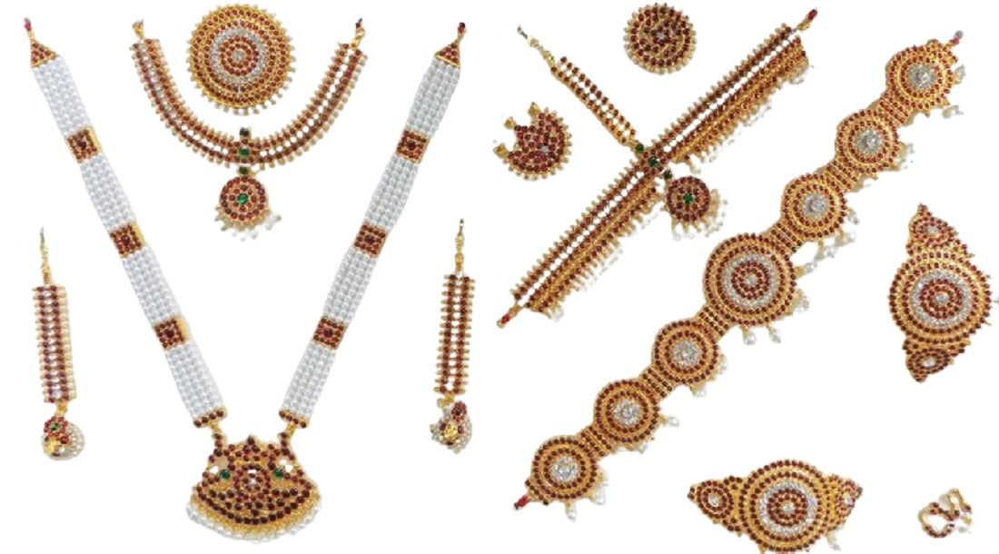 Elite Trading Bharatnatyam/Bridal jewelry set for women - Swadesiicart