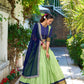 Lorenvalley Pista Zari Chex with Zari Weaving Work Lehenga Choli with Dupatta | Swadesiicart