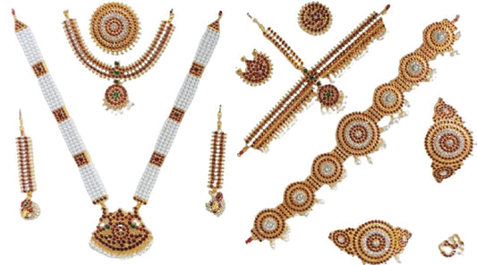 Elite Trading Bharatnatyam/Bridal jewelry set for women - Swadesiicart