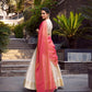 Lorenvalley Offwhite Jacquard Chex Zari Weaving Work Lehenga Choli with Dupatta | Swadesiicart