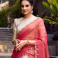 Lorenvalley Offwhite Jacquard Chex Zari Weaving Work Lehenga Choli with Dupatta | Swadesiicart