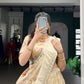 Lorenvalley Fashion Cream Shimmer Paithani Zari Weaving Work Lehenga Choli with Dupatta - Swadesiicart