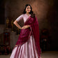 Lorenvalley Purple Jacquard Silk weaving work Lehenga Choli with Dupatta | Swadesiicart