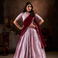 Lorenvalley Purple Jacquard Silk weaving work Lehenga Choli with Dupatta | Swadesiicart