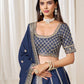 Anaita Navy Embroidered Art Silk Designer Lehenga Choli