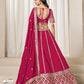 Anaita Red Embroidered Art Silk Designer Lehenga Choli
