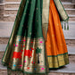 Lorenvalley Orange Jacquard Silk Paithani Zari Weaving Work Lehenga Choli with Dupatta | Swadesiicart