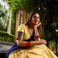 Lorenvalley Fashion Cream Kanchipuram Zari Weaving Work Lehenga Choli with Dupatta - Swadesiicart