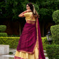 Lorenvalley Fashion Cream Kanchipuram Zari Weaving Work Lehenga Choli with Dupatta - Swadesiicart