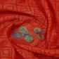 Orange Colour With Pista Green Blouse Cotton Brasso Saree By Gayathri Reddy Designer Studio | Swadesiicart