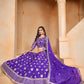 Anaita Lavender Embroidered Heavy Organza Designer Lehenga With Blouse