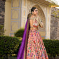 Lorenvalley Fashion Peach Jacquard Silk Paithani Weaving Zari Work Lehenga Choli with Dupatta | Swadesiicart