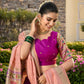 Lorenvalley Fashion Purple Jacquard Silk Paithani Weaving Zari Work Lehenga Choli with Dupatta | Swadesiicart