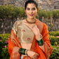 Lorenvalley Fashion White Jacquard Silk Paithani Weaving Zari Work Lehenga Choli with Dupatta | Swadesiicart