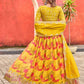 Anaita Yellow Art Silk Lehenga Choli With Tabby Silk Print