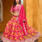 Anaita Magenta Art Silk Lehenga Choli With Tabby Silk Print