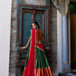 Lorenvalley Green Narayan Pattu Fabric with Zari Weaving Work Lehenga Choli | Swadesiicart