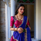 Lorenvalley Pink Narayan Pattu Fabric with Zari Weaving Work Lehenga Choli | Swadesiicart