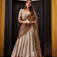 Lorenvalley Fashion Cream Dupion Silk Zari Weaving Work Lehenga Choli with Dupatta - Swadesiicart
