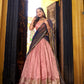 Lorenvalley Fashion Lightpink Dupion Silk Zari Weaving Work Lehenga Choli with Dupatta - Swadesiicart