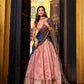 Lorenvalley Fashion Lightpink Dupion Silk Zari Weaving Work Lehenga Choli with Dupatta - Swadesiicart