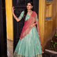 Lorenvalley Fashion Skyblue Dupion Silk Zari Weaving Work Lehenga Choli with Dupatta - Swadesiicart