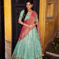 Lorenvalley Fashion Skyblue Dupion Silk Zari Weaving Work Lehenga Choli with Dupatta - Swadesiicart
