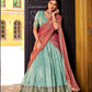 Lorenvalley Fashion Skyblue Dupion Silk Zari Weaving Work Lehenga Choli with Dupatta - Swadesiicart