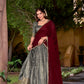 Lorenvalley Fashion Grey Dupion Silk Zari Weaving Work Lehenga Choli with Dupatta - Swadesiicart