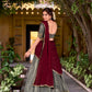 Lorenvalley Fashion Grey Dupion Silk Zari Weaving Work Lehenga Choli with Dupatta - Swadesiicart