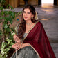 Lorenvalley Fashion Grey Dupion Silk Zari Weaving Work Lehenga Choli with Dupatta - Swadesiicart