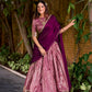 Lorenvalley Fashion Pink Dupion Silk Zari Weaving Work Lehenga Choli with Dupatta - Swadesiicart