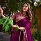 Lorenvalley Fashion Pink Dupion Silk Zari Weaving Work Lehenga Choli with Dupatta - Swadesiicart