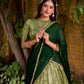Lorenvalley Fashion Pista Dupion Silk Zari Weaving Work Lehenga Choli with Dupatta - Swadesiicart